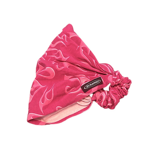 Schampa Head Wrap Scarf Pink Flames One Size